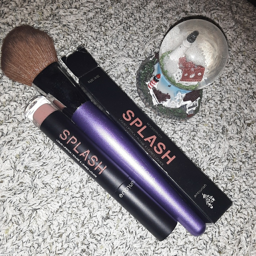 Lip stick and EXCLUSIVE puffy brush in purple